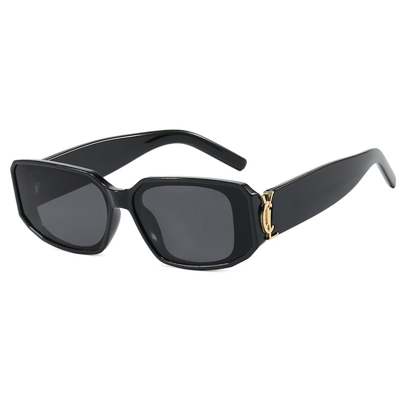 Damen modische Sonnenbrille mit eckigem Design und luxuriösen Details Karnz