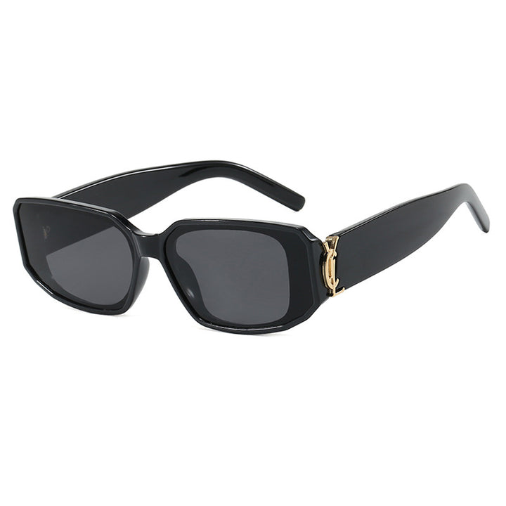Damen modische Sonnenbrille mit eckigem Design und luxuriösen Details Karnz