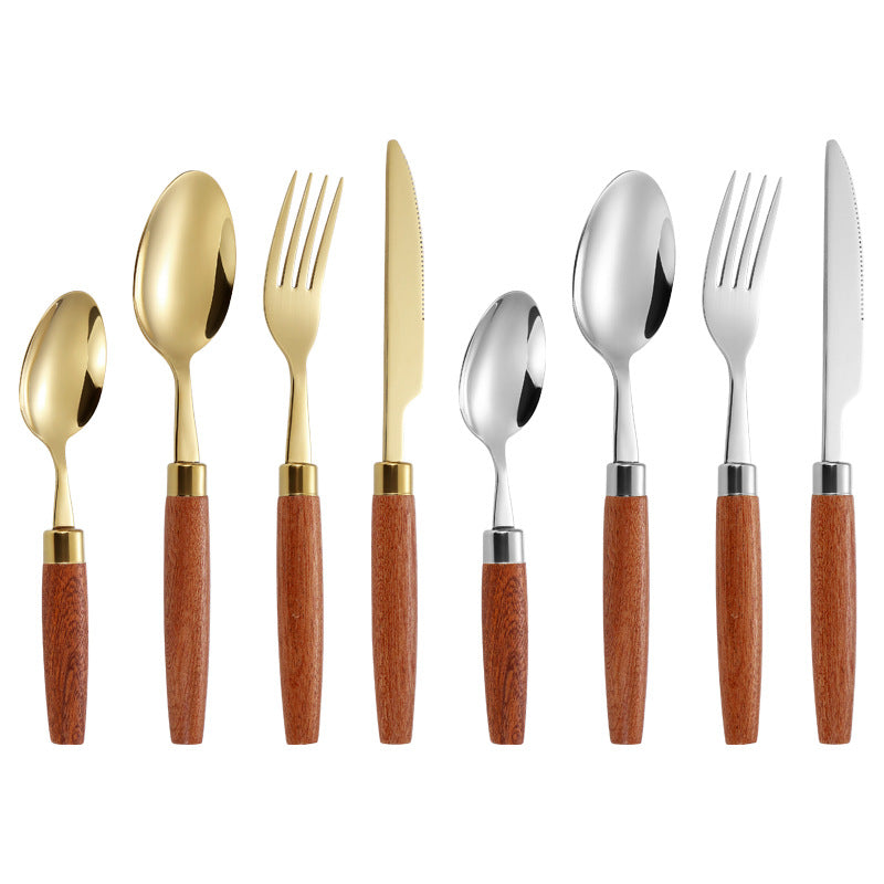 Eleganter Dessertlöffel mit Ergonomischem Holzgriff Karnz