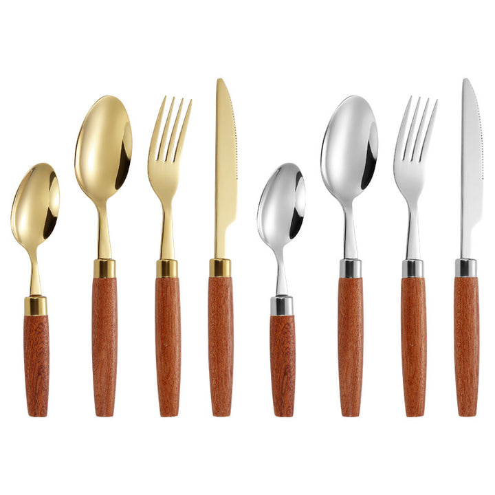 Eleganter Dessertlöffel mit Ergonomischem Holzgriff Karnz