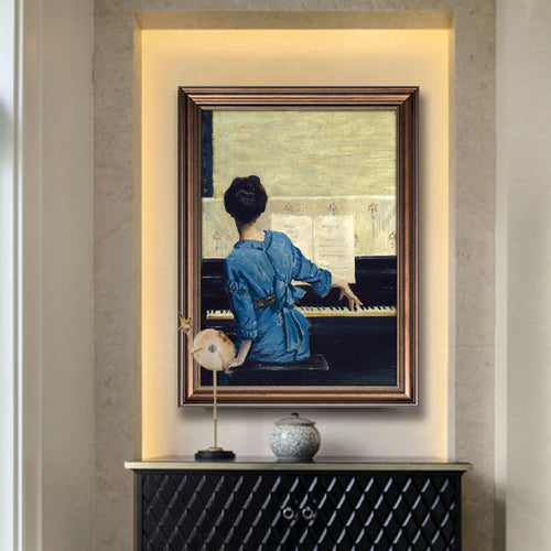 Gerahmtes Vintage Kunstwerk