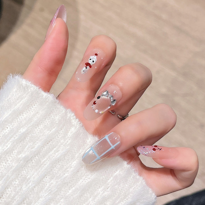 Künstlerisches Press-On Nail Set Karnz