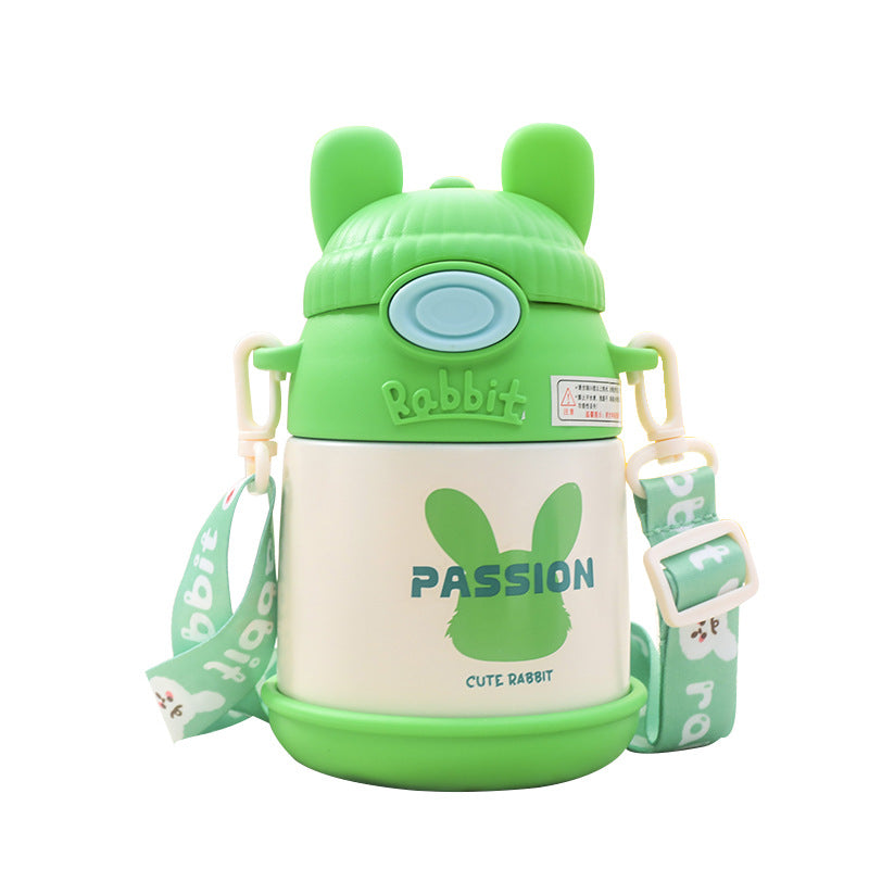 Damen Isolierte Trinkflasche mit niedlichem Hasen-Design Karnz