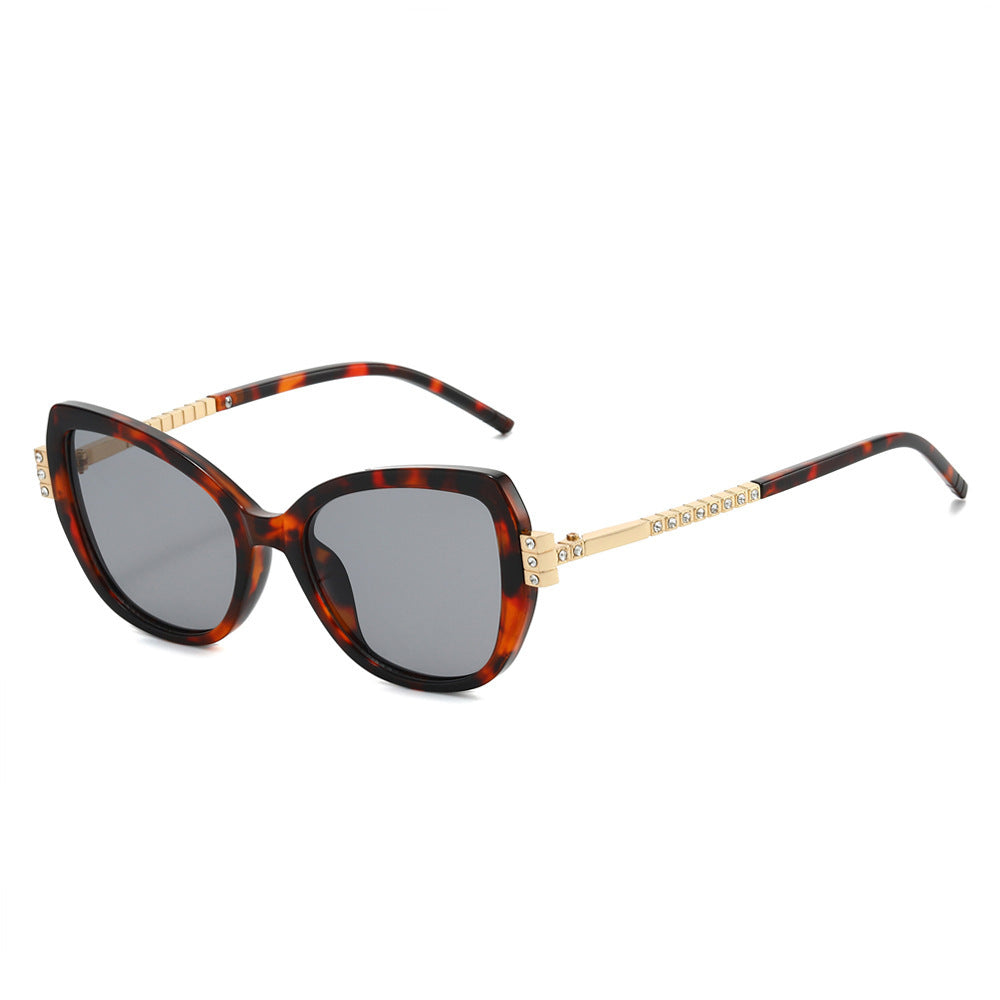 Oversized Luxus Katzenaugen Sonnenbrille Karnz