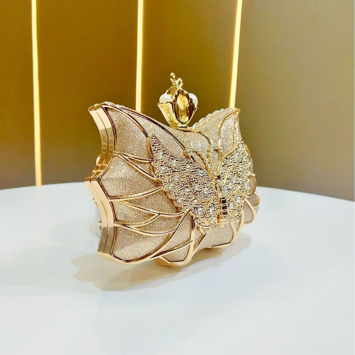 Schmetterlings-inspirierte Abend-Clutch