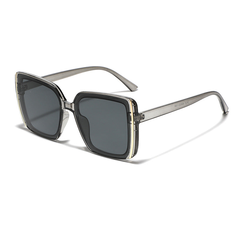 Damen oversized Designer-Sonnenbrille mit einzigartigem Rahmen Karnz