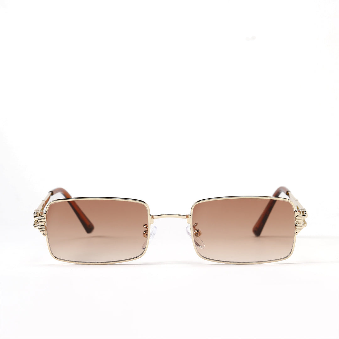 Damen stilvolle Sonnenbrille mit angesagtem rechteckigen Rahmen Karnz