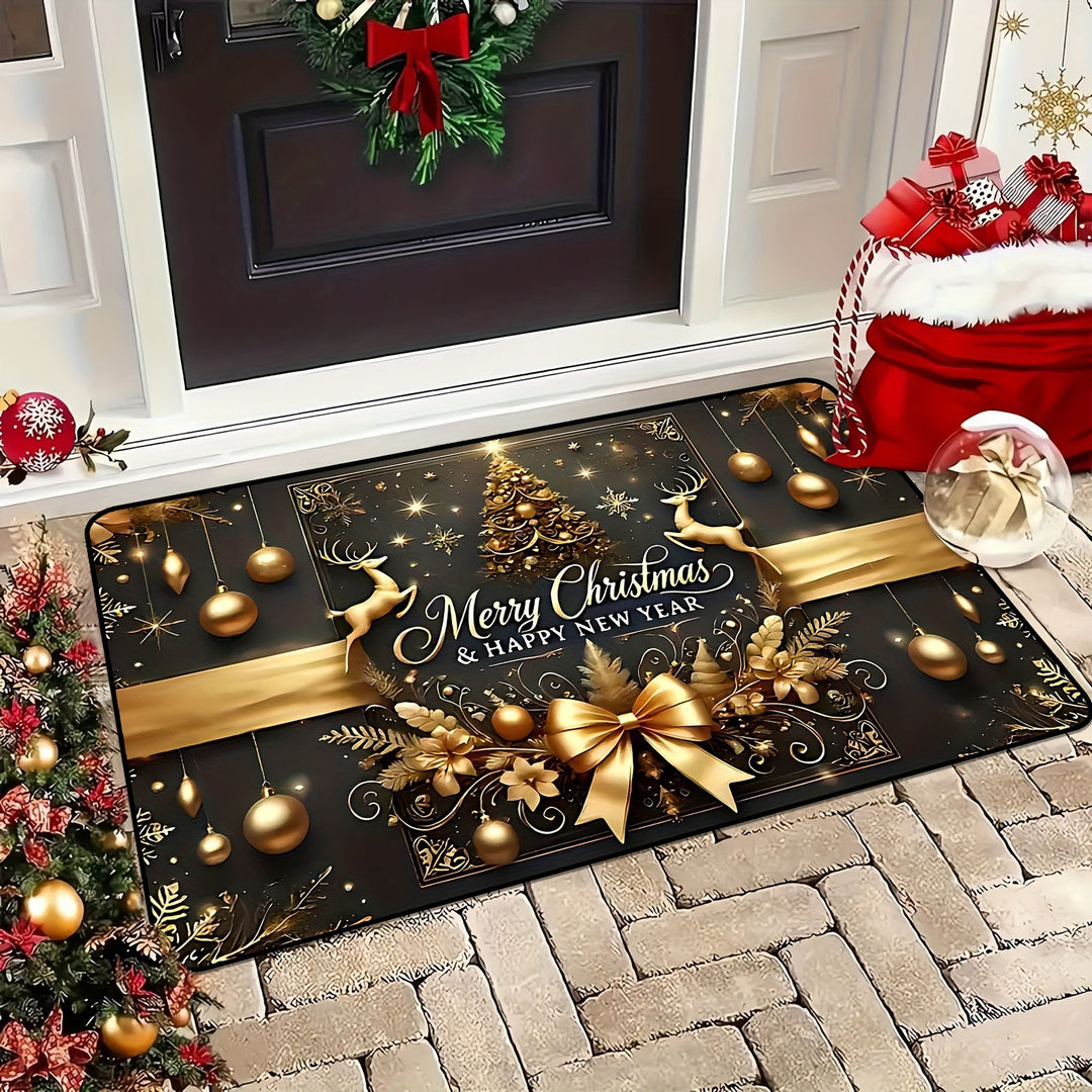 Weihnachtlich gestalteter Innenfußmatte