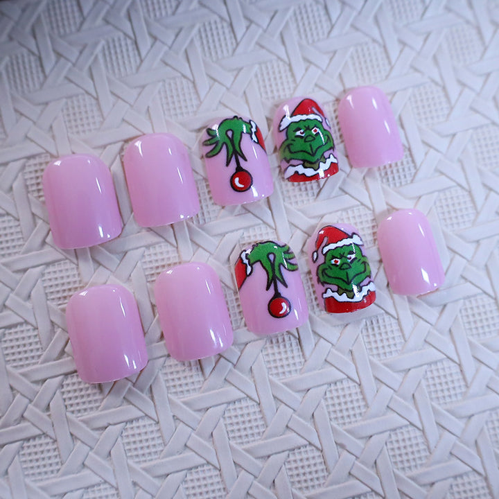 Holiday Grinch Nagelkunst Design Karnz