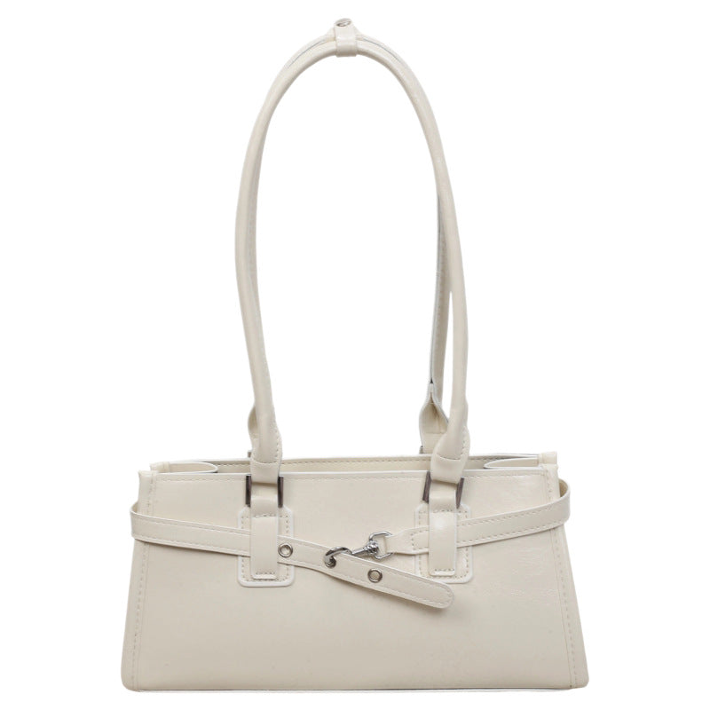 Strukturierte Lederhandtasche