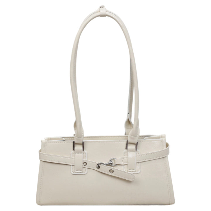 Strukturierte Lederhandtasche