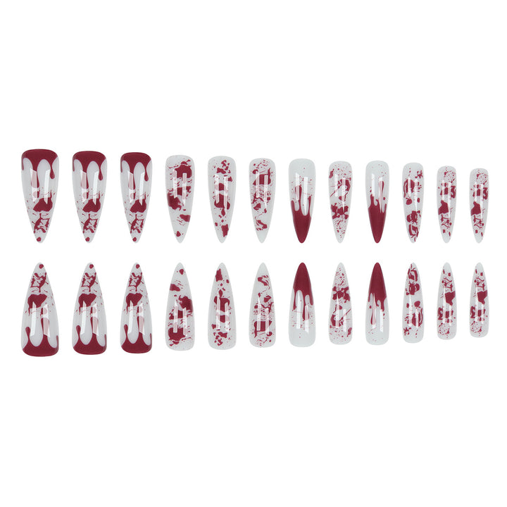 Gothic Blood-Drip Stiletto Nägel Karnz