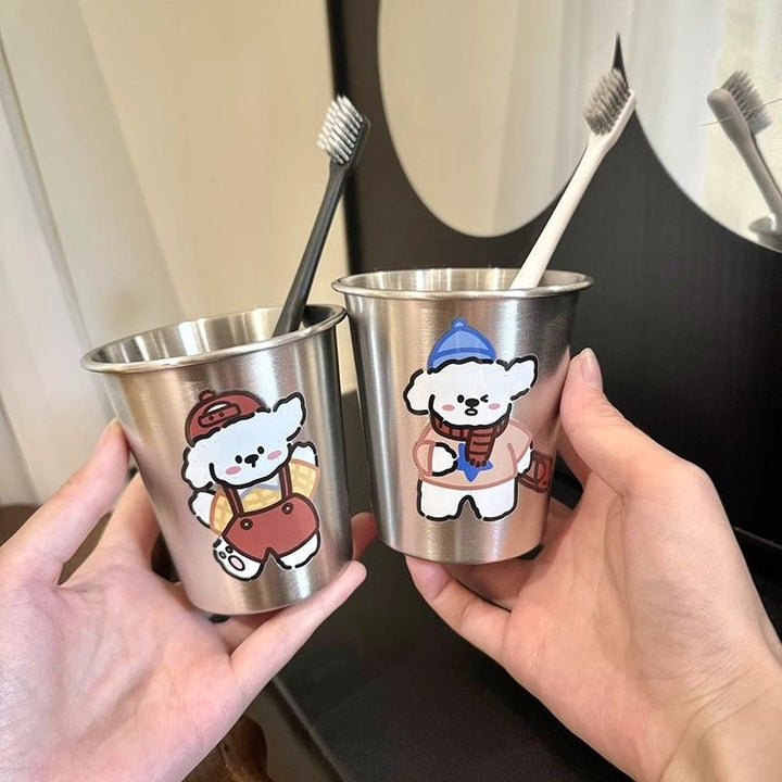 Edelstahl Becher mit Niedlichem Tierdesign Karnz
