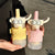 Damen Trinkflasche mit interaktivem Strohhalm und Emotionen Karnz