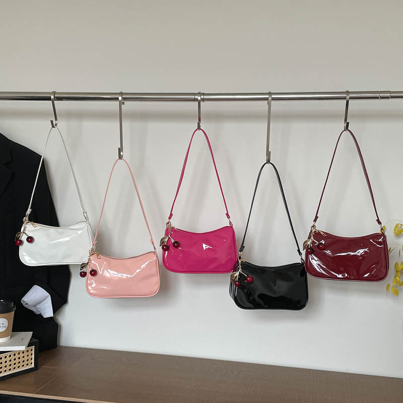 WoGlossy Texturiertes Handheld Crossbody Bag Karnz