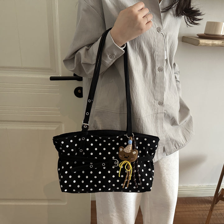 Charmante Polka Dot Handtasche