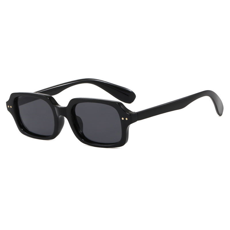 Damen stilvolle quadratische Sonnenbrille mit markanten Akzenten Karnz