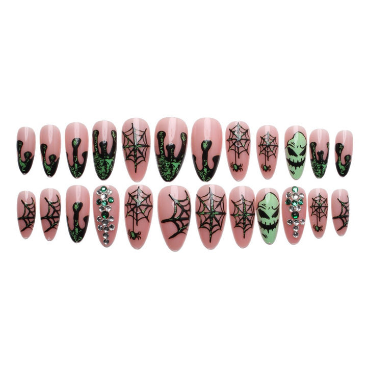 Kreatives Kunstnagelset mit Halloween-Motiven Karnz