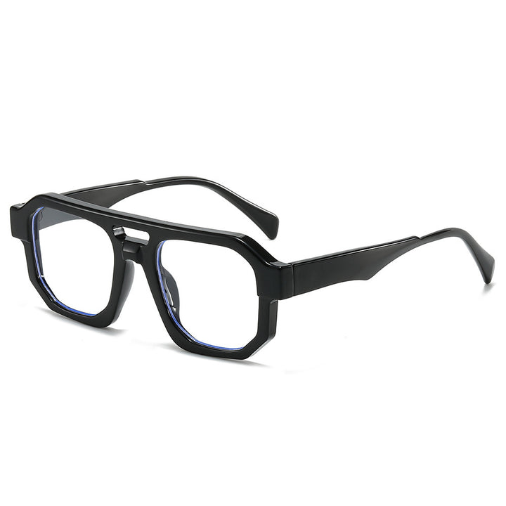 Fashion-Forward Geometrische Übergroße Sonnenbrille Karnz