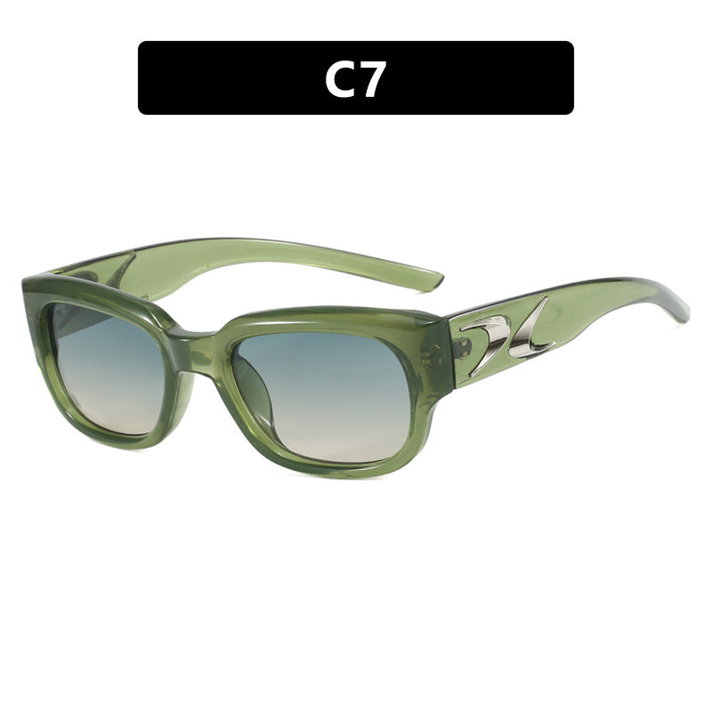 Damen stylische Sonnenbrille mit robustem Rahmen und UV-Schutz Karnz