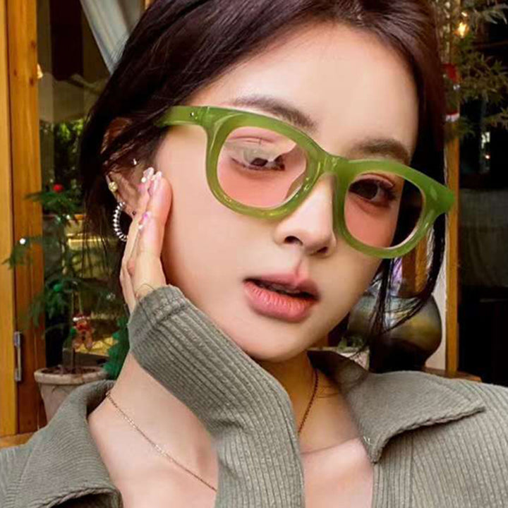 Damen trendige oversized Sonnenbrille mit markantem Design Karnz