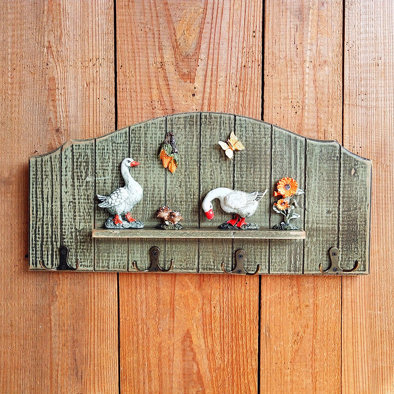 Dekorative Vogel-Thema Wandhakenregal