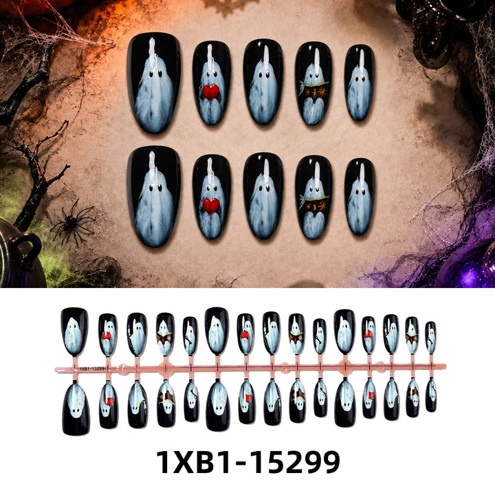 Kunstnagelset mit kreativen Halloween-Motiven Karnz
