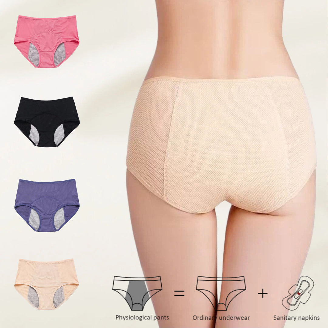 Plus-Size Auslaufsichere Höschen mit Hoher Taille – Wiederverwendbare Damen-Unterwäsche