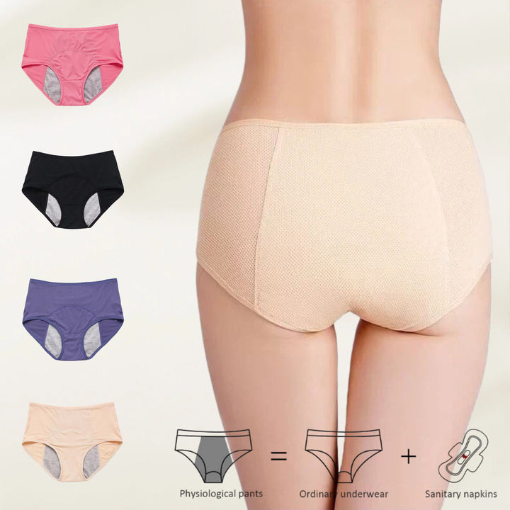 Plus-Size Auslaufsichere Höschen mit Hoher Taille – Wiederverwendbare Damen-Unterwäsche
