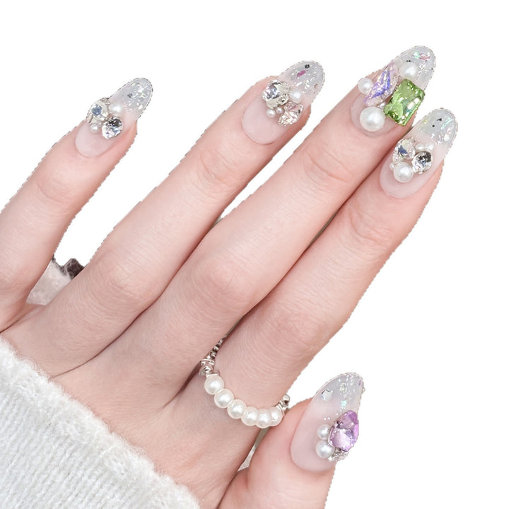 Glamouröse 3D Dekorative Nagelspitzen
