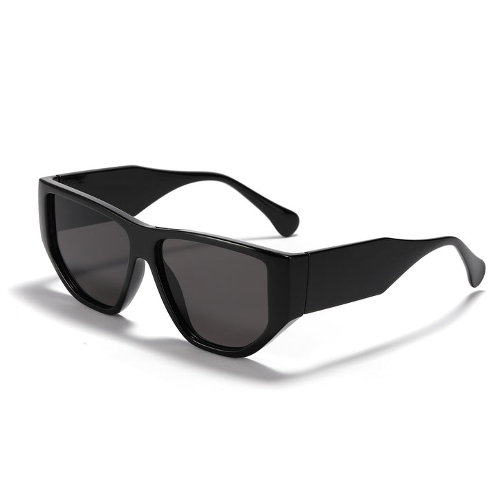 Damen trendige quadratische Sonnenbrille mit modernem tortoise Muster Karnz
