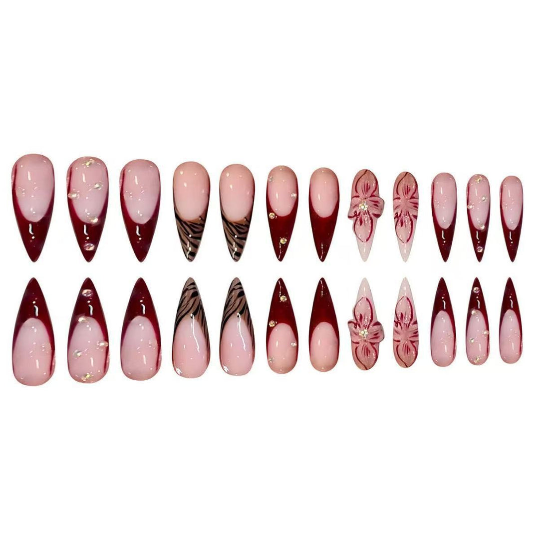 Premium Künstlerische Stiletto Nagelverstärkungen Karnz