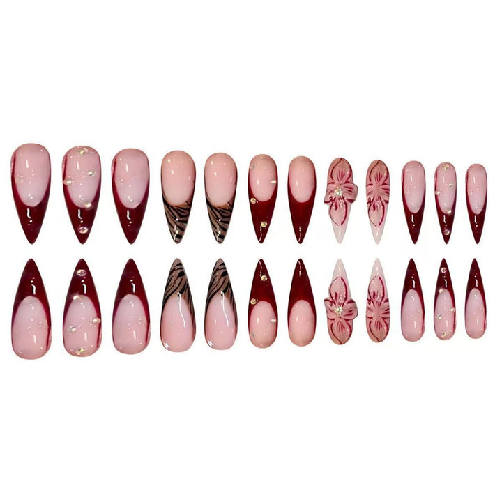 Premium Künstlerische Stiletto Nagelverstärkungen Karnz