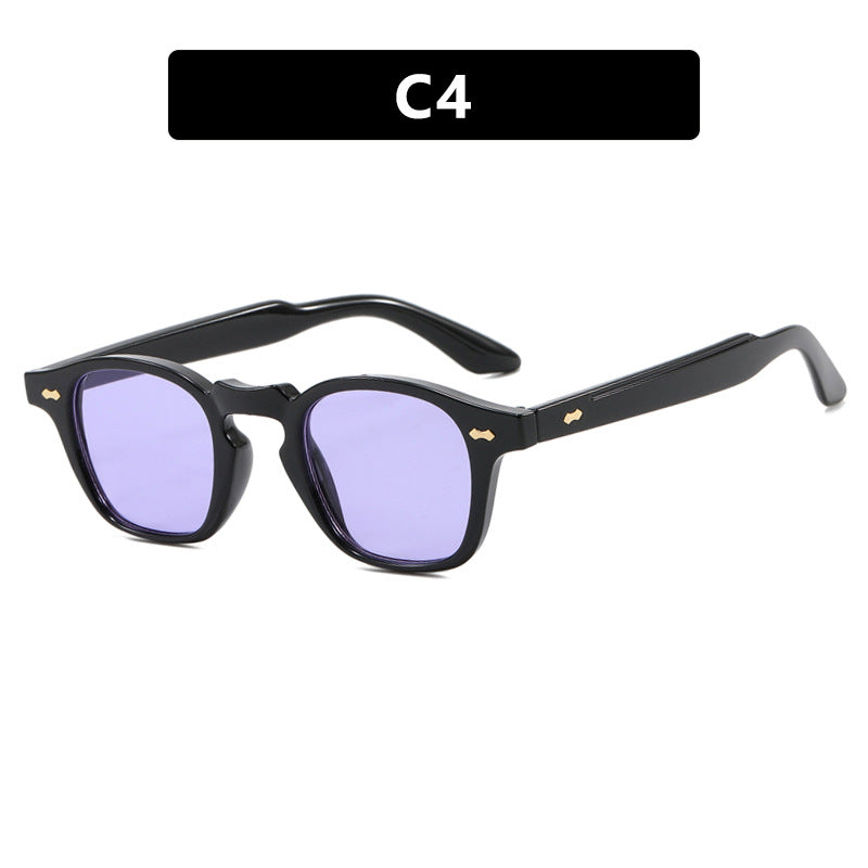 Damen geometrische Sonnenbrille mit schützendem UV-Filter und zeitgemäßem Design Karnz