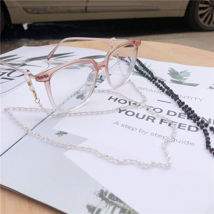 Stylische Perlen-Brillen Kette Karnz