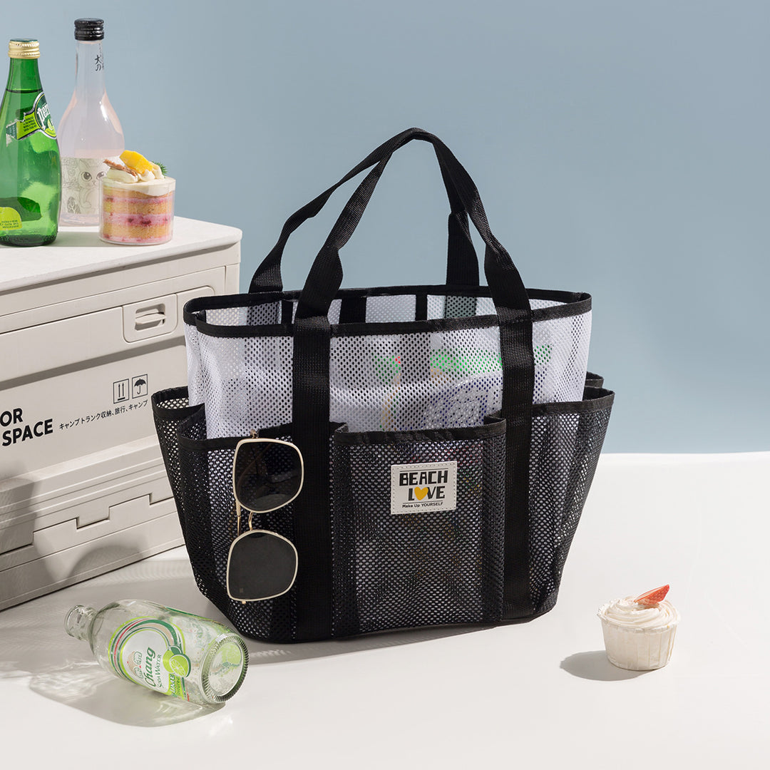 Geräumige Mesh Strandtasche
