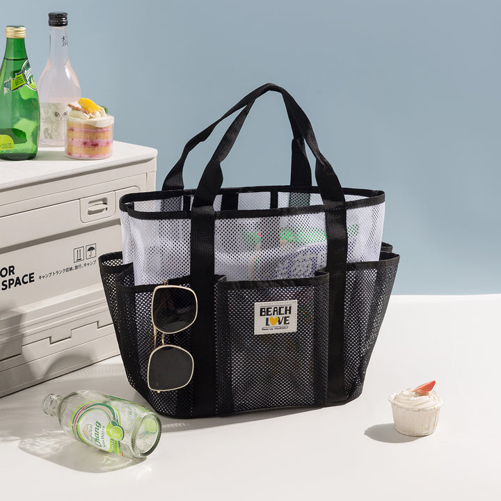 Geräumige Mesh Strandtasche
