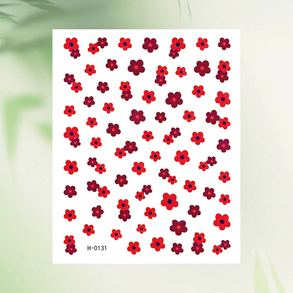 Floral Nagelkunst Aufkleber Blatt