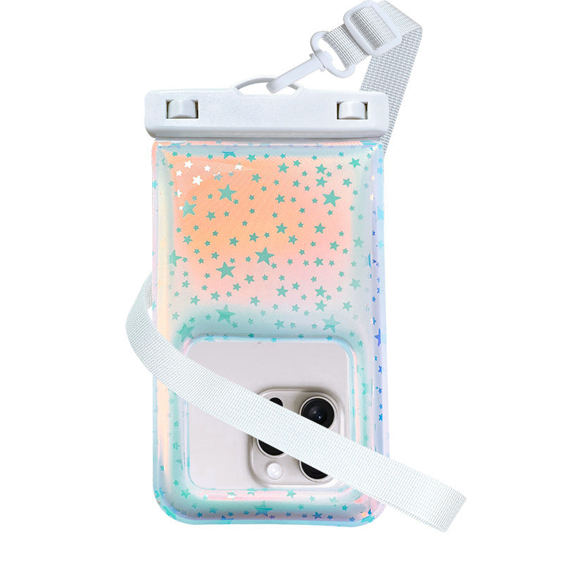 Wasserdichte Smartphone-Hülle mit Stilvollem Sternen-Design und Verstellbarem Umhängeriemen Karnz