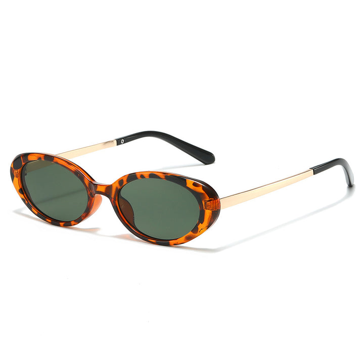 Retro-inspirierte ovale Rahmen-Sonnenbrille Karnz 1787812326