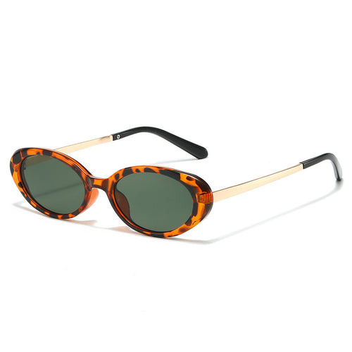 Retro-inspirierte ovale Rahmen-Sonnenbrille Karnz 1787812326