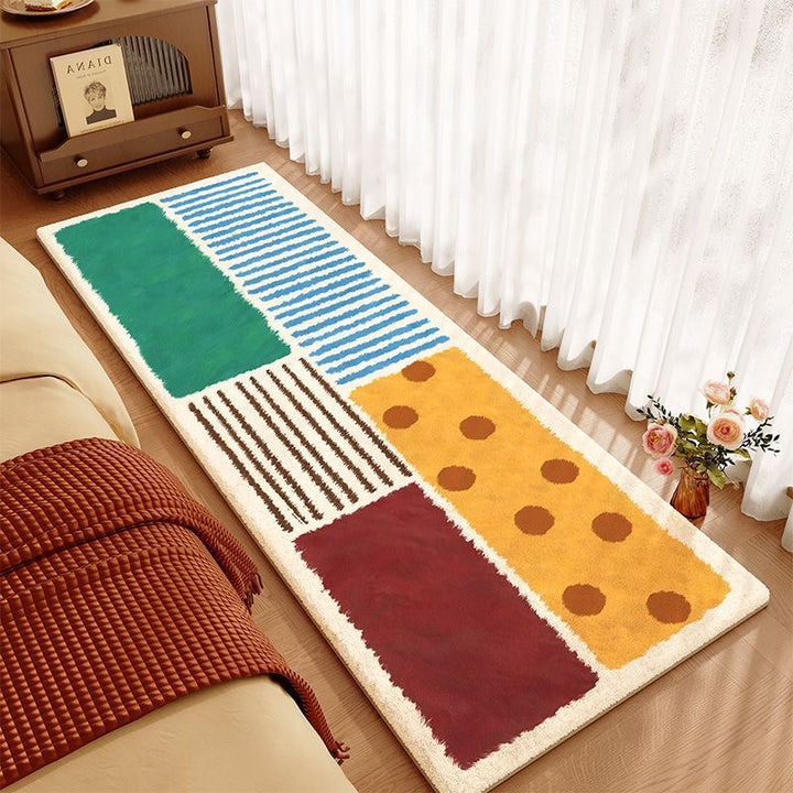 Farbige Patchwork-Teppich