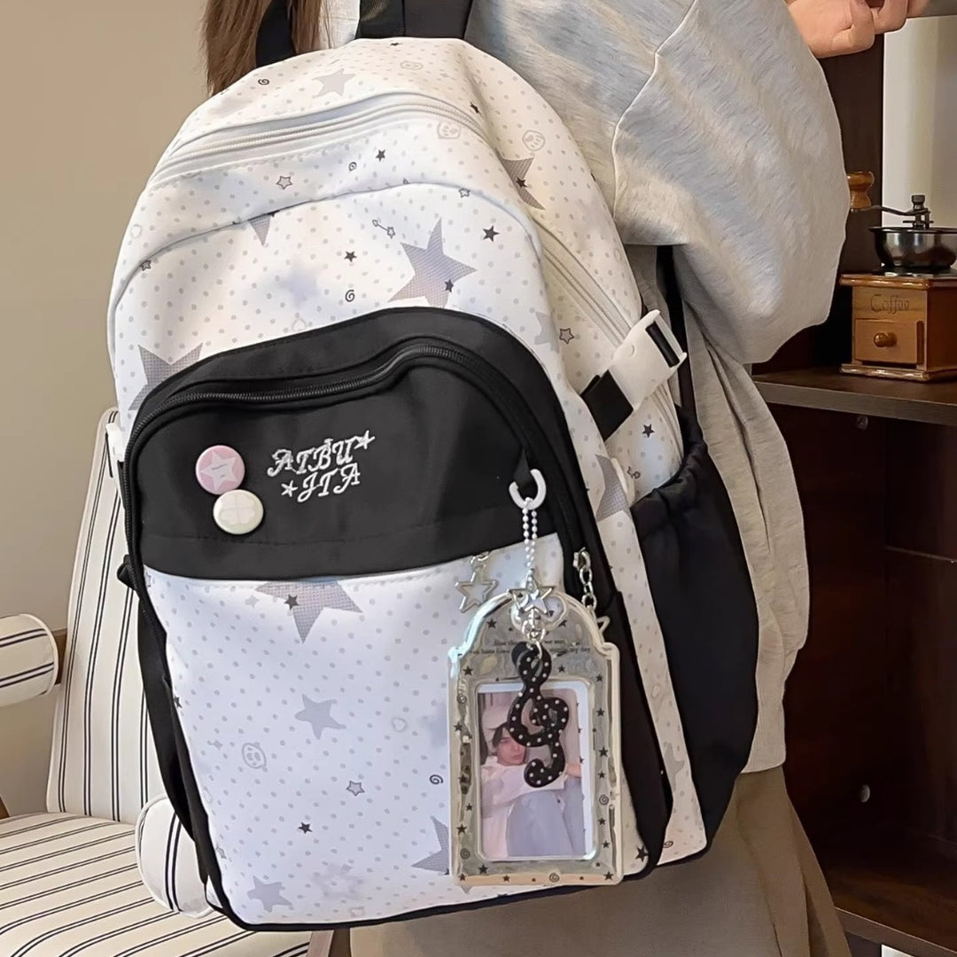 Stylische Tages-Rucksack mit Sternenmuster