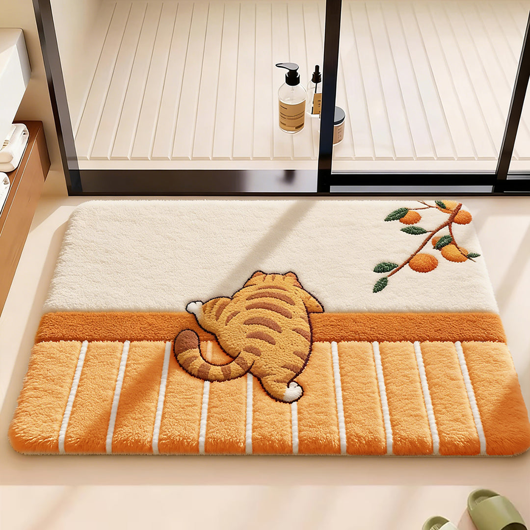 Dekorative Katzen-Themen-Badematte
