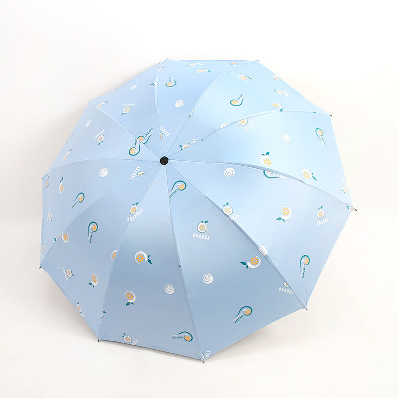 Damen Falt-Regenschirm mit fröhlichen Motiven Karnz