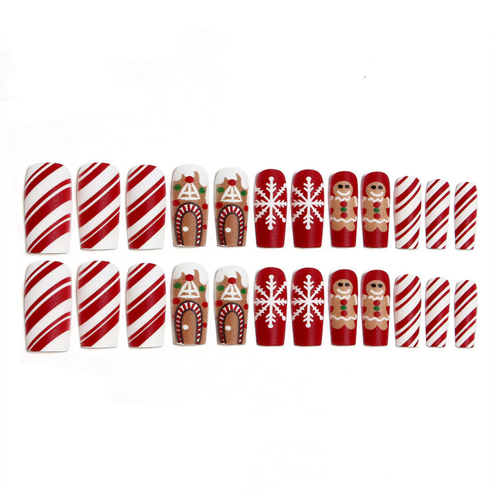 Festliche Kunstnägel mit winterlichen Motiven Karnz