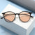 Damen modische runde Brille mit filigranem Design Karnz