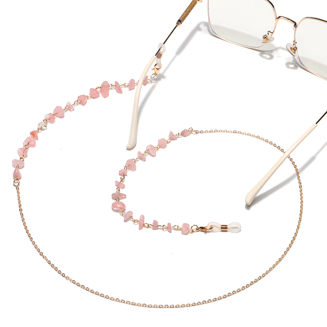 Naturale Kristall Brillen Kette Karnz