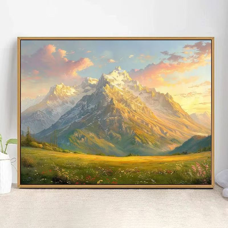Majestic Mountain Landscape Kunstdruck Karnz