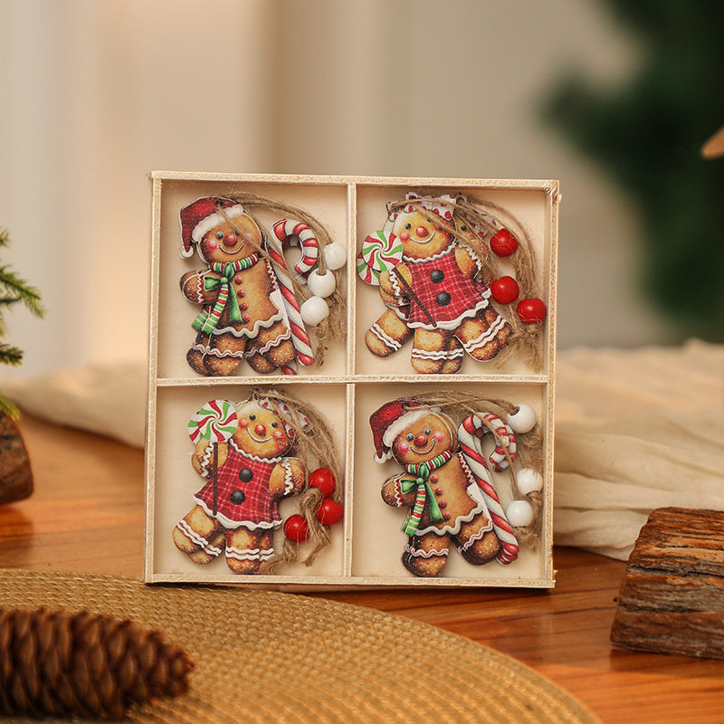 Dekorative Weihnachtsanhänger im Gnom-Design Karnz